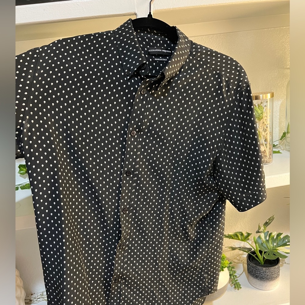 Alexander McQueen Skull Print Button Up - Large